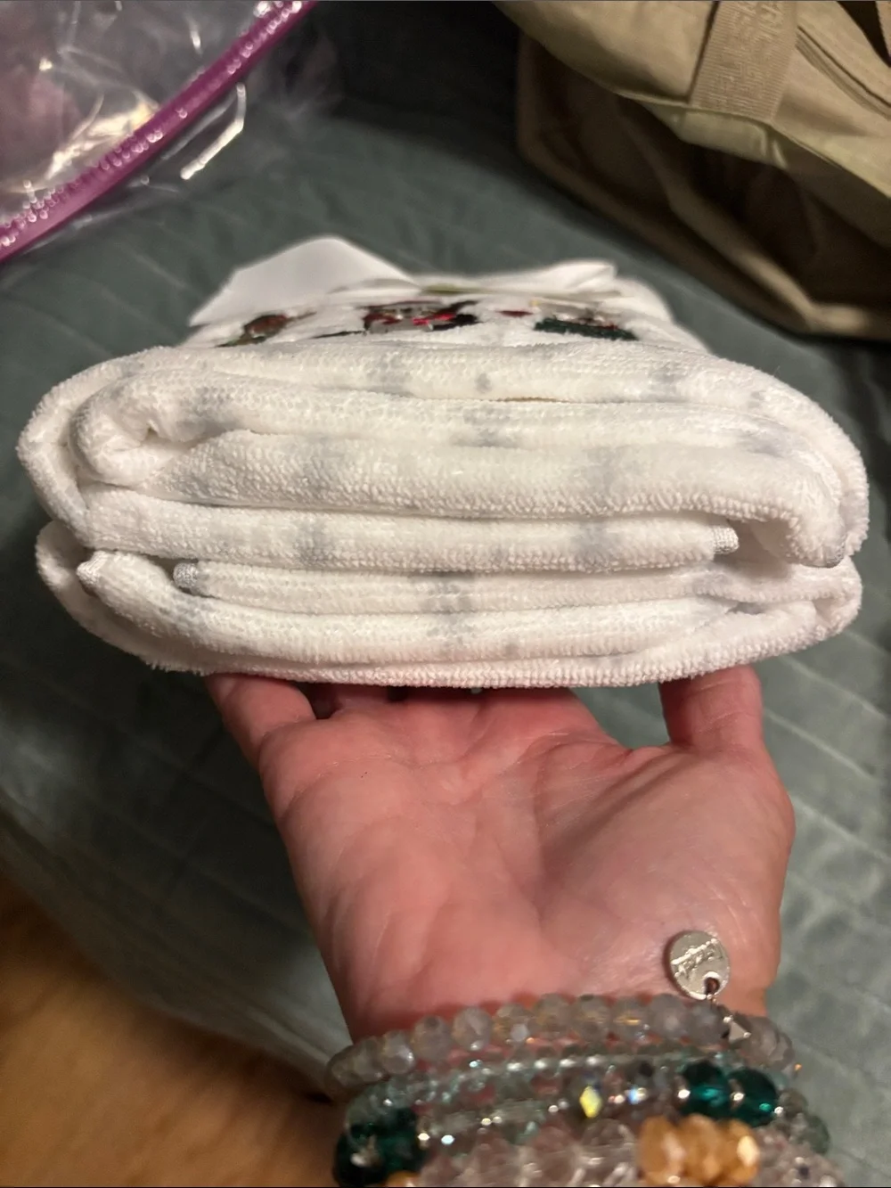 Jingles & Joy hand towels new with tag set of 2